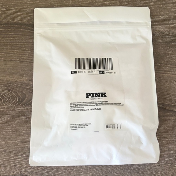 NWT PINK Victoria's Secret Festive Red and White Panty Set - Picture 7 of 7